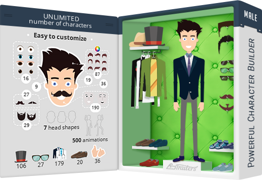 AinTrailers | Explainer Video Toolkit with Character Animation Builder - 31