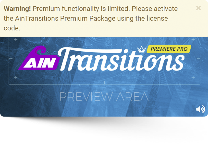 Premium functionality is limited