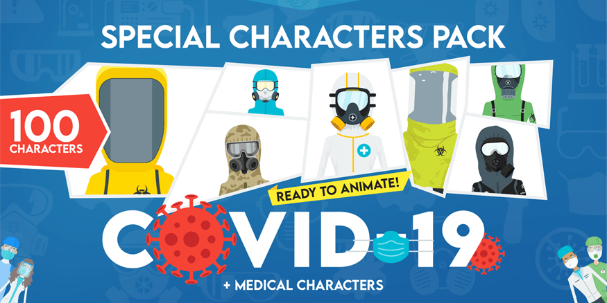 Introducing 100 Special and Medical Animated Characters for After Effects -  Ainforce