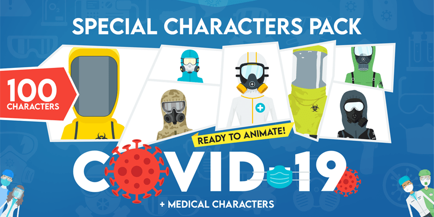 Introducing 100 Special and Medical Animated Characters for After Effects - Ainforce Introducing 100 Special and Medical Animated Characters for After Effects - Ainforce
