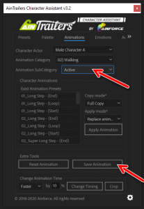 animations-tab_screen-01 AinTrailers Character Assistant - Animations Tab