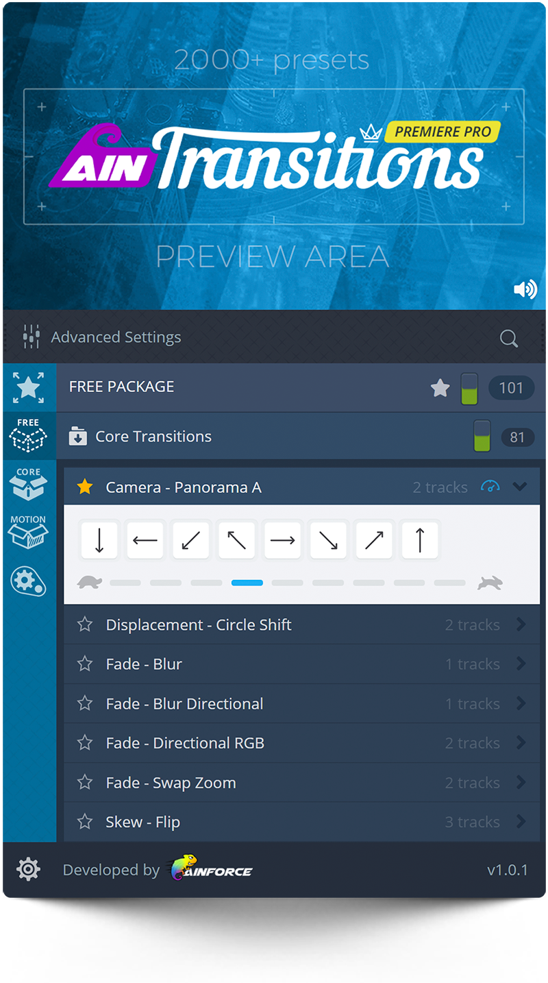AinTransitions PPro - Free Package Plugin